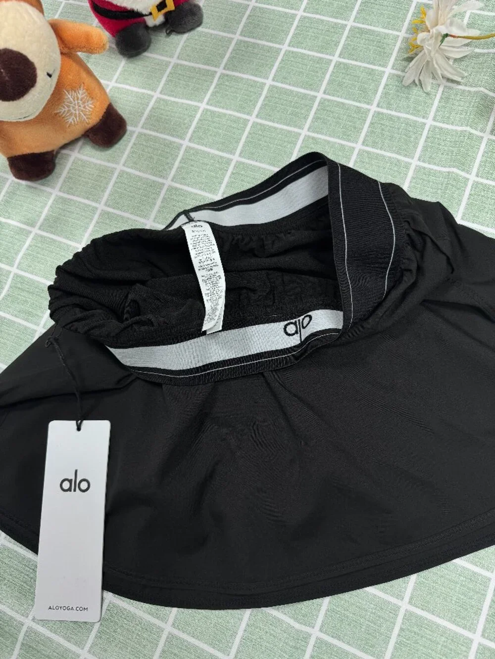 🏖️ALO Yoga Match Point Tennis Skirt Black💘Court to everyday style